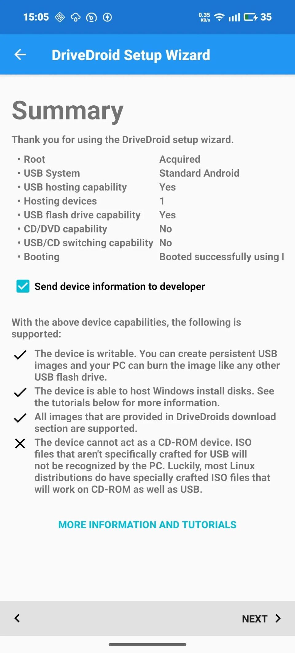 Summary 页面提示 CD-ROM 不支持